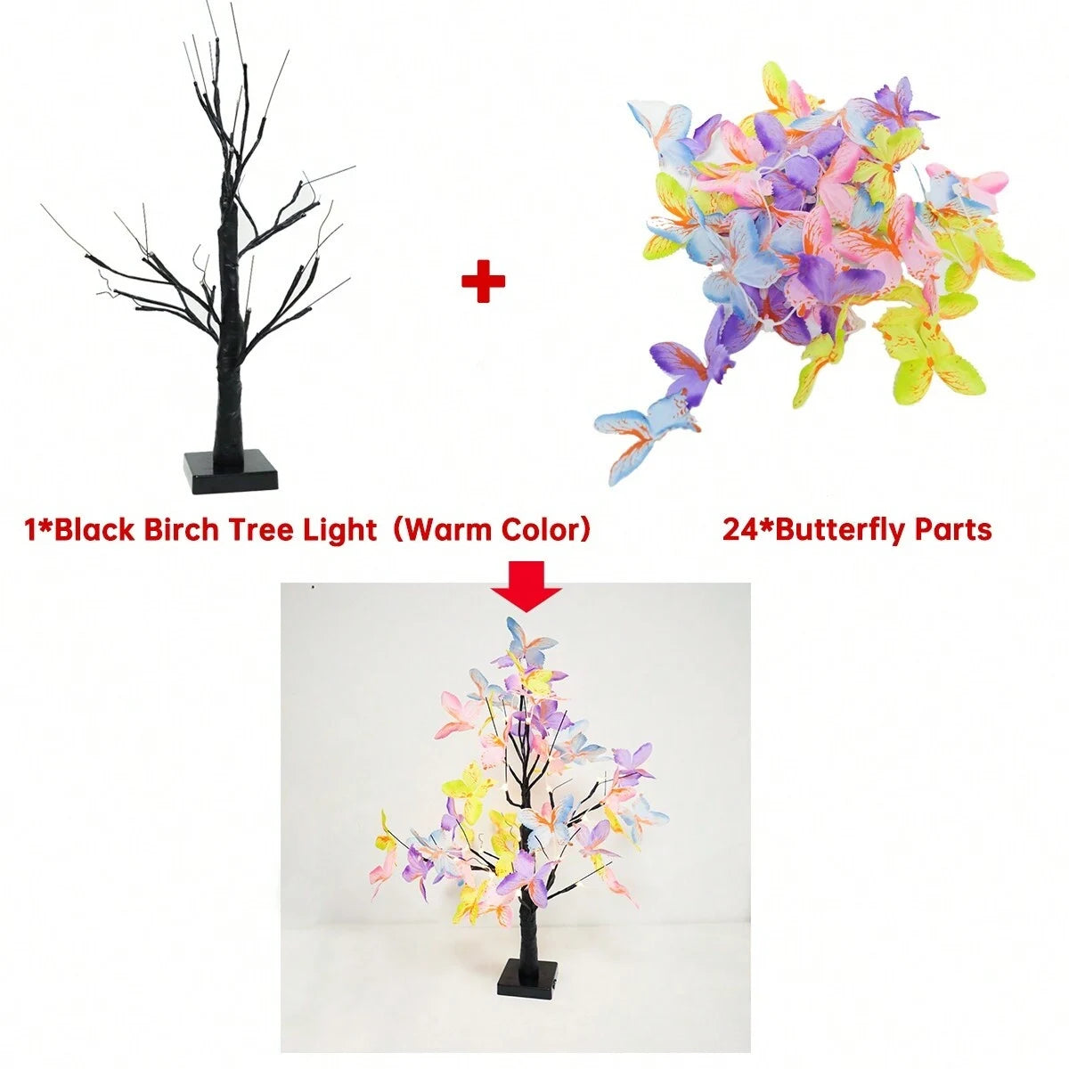 Butterfly Tree Table Night Light