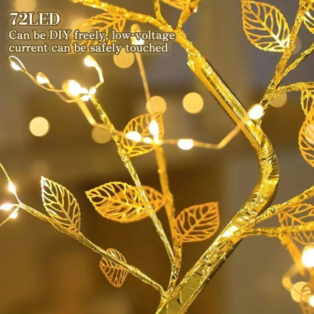Golden Tree Table Night Light