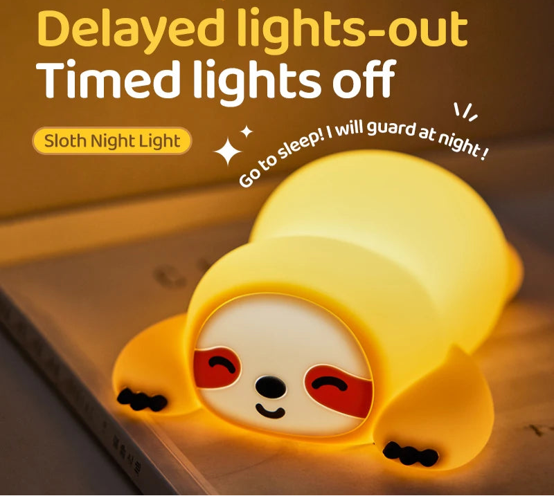 Happy Sloth Night Light