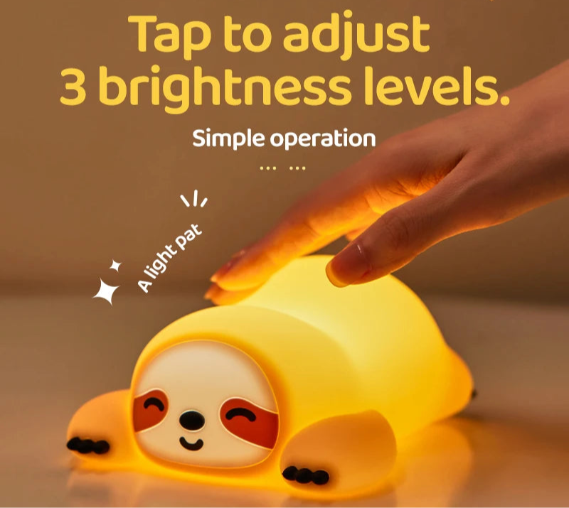 Happy Sloth Night Light