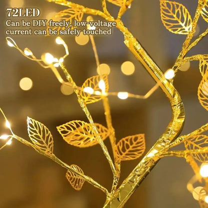 Golden Tree Table Night Light